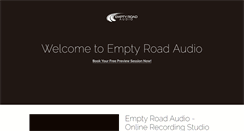 Desktop Screenshot of emptyroadaudio.com